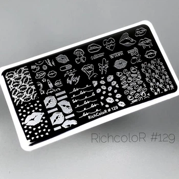 Пластина для стемпинга RichcoloR Губки № 129