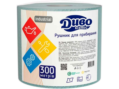 Рушник паперовий Диво 1рул Бізнес Basic Зелений 1