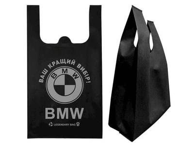 Еко сумка-майка ECOBAG спанбонд з друком BMW без замка 300-540-130