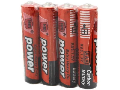 Батарейка сольова POWER R03/AAA 4шт (спайка) UM-3 1,5V