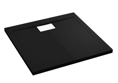 Душовий піддон Polimat VEGAR чорний 140 x 80 х 4,5/1,5 см