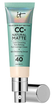 Krem CC do twarzy It Cosmetics Natural Matte SPF 40 Fair Ivory 32 ml (3605972809728)