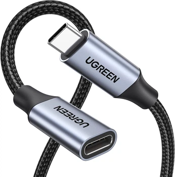 Кабель UGREEN US372 USB-C to USB-C 3.1 Gen2 100W 5A 10Gbps 4K@60Hz 1m Black (30205)