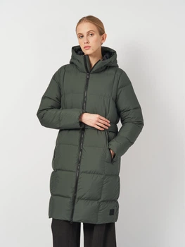 Пуховик зимовий жіночий Jack Wolfskin Frozen Lake Coat W 1206132_4136 S Хакі (4064886315548)