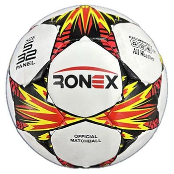 М'яч футбольний Grippy Ronex AD/FC3 жовтий/червоний/чорний