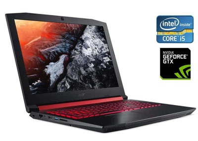 Ігровий ноутбук Б-клас Acer Nitro 5 AN515-51 / 15.6" (1920x1080) IPS / Intel Core i5-7300HQ (4 ядра по 2.5 - 3.5 GHz) / 16 GB DDR4 / 500 GB SSD / nVidia GeForce GTX 1050, 2 GB GDDR5, 128-bit / WebCam б/в