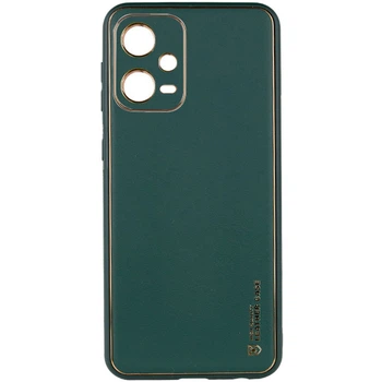 Шкіряний чохол Xshield на Xiaomi Redmi Note 12 5G (Зелений / Army green) (164769)