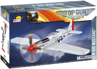 Конструктор Cobi Top Gun P51D Mustang Сірий 150 елементів (5902251058470)