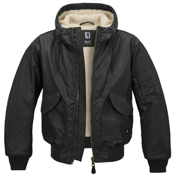 Куртка Brandit CWU jacket Hooded p. XL Черный (3188.2.XL)