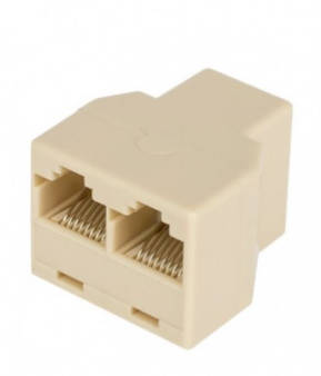 Разветвитель витой пары UTP RJ-45 F на 2 RJ-45 F (1 RJ45 на 2 RJ45)