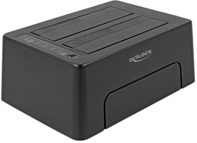 Док-станція Delock USB Type-C 10 Gbps Docking Statio для 2 x SATA HDD/SSD Black (4043619639571)