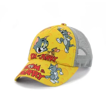 Детская кепка с сеткой Том и Джери (Tom & Jerry) 52-54 см Желтый