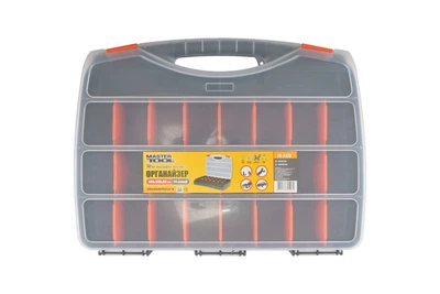 Органайзер MASTERTOOL с ручкой 19" 480х380х80 мм 24 секции 79-3128