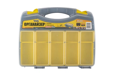Органайзер двухсторонний MASTERTOOL с ручкой 15" 370х300х80 мм 15 секций/10 лотков 79-3131