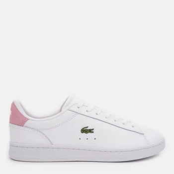 Жіночі кеди шкіряні низькі Lacoste Carnaby 748SFA0015-1Y9 40.5 (T7) 25.8 см Wht/Lt Pnk (5059862354078)
