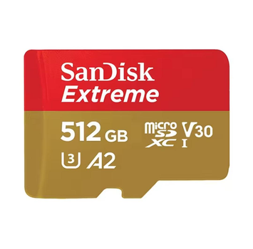 Карта памяти SanDisk 512 Gb microSD XC A2 V30 U3 микро сд СанДіск 512 Гб + адаптер micro SD