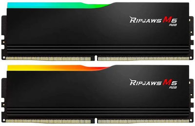 Оперативная память G.Skill DDR5-6400 32768MB PC5-51200 (Kit of 2x16384MB) Ripjaws M5 RGB Black (F5-6400J3648F16GX2-RM5RK)