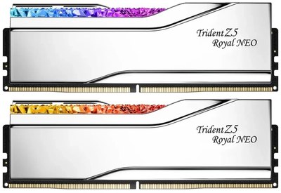 Оперативна пам'ять G.Skill DDR5-6400 32768MB PC5-51200 (Kit of 2x16384MB) Trident Z5 Royal Neo White (F5-6400J3039G16GX2-TR5NS)