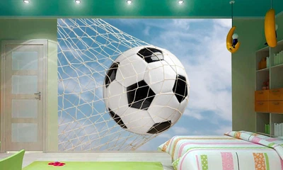 3D Фото Обои PHOTODECOR "Мяч в футбольной сетке"