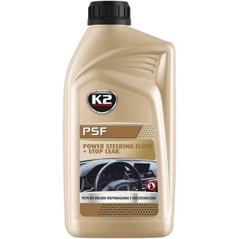Рідина для гідропідсилювача керма POWER STEERING FLUID + STOP LEAK 1л K2