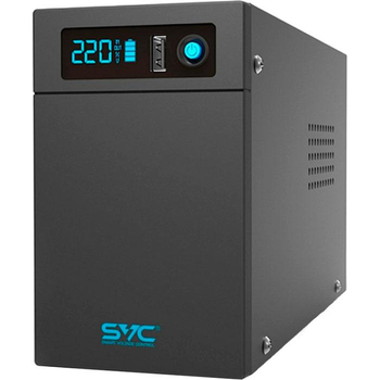 Джерело безперебійного живлення SVC VX-1200LiB 1200ВА LiFePO4 Black