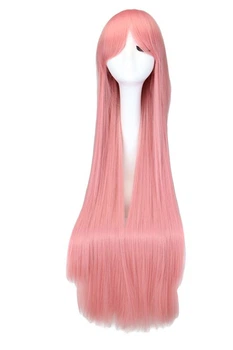 Парик длинный прямой 100 см розовый (G100-Rose)