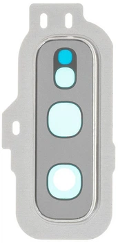 Стекло камеры Samsung G970 Galaxy S10e с рамкой белого цвета Prism White High Copy
