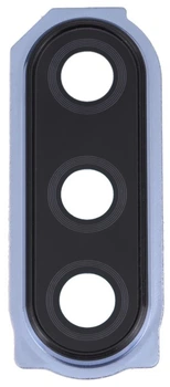 Стекло камеры Sony J9210 Xperia 5 с рамкой синего цвета High Copy