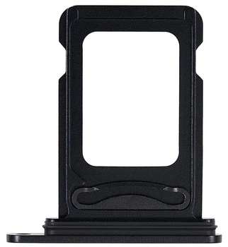 Держатель Sim-карты iPhone 15 /15 Plus на 2 Sim-карты High Copy черный Black