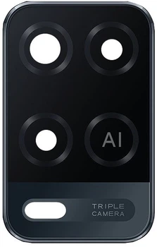 Стекло камеры Oppo A54 4G 2020 с рамкой черного цвета High Copy