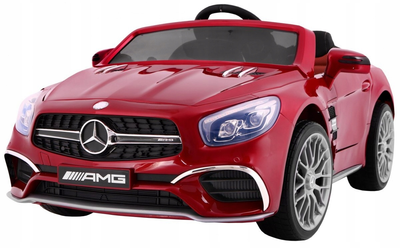 Samochód elektryczny Ramiz Mercedes AMG SL65 Lakier + Pilot + Bagażnik + Regulacja siedzenia + MP3 LED + Wolny Start Czerwony (5903864907827)