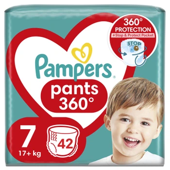 Подгузники Pampers Pants Giant Plus Размер 7 (17+ кг) 42 шт (8700216341639)