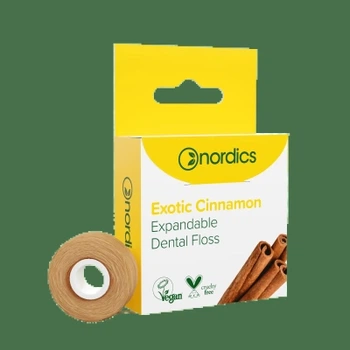 Зубна нитка Nordics Expandable Dental Floss Exotic Cinnamon 30 м (3800500324111)