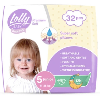 Подгузники Lolly Premium Soft 5 (11-25 кг) 32 шт (4820174981051)