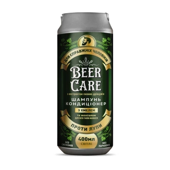 Шампунь Beer Care С хмелем и ментолом Против перхоти 400 мл (4820164641965)