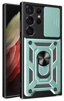 Чохол Camshield з кільцем-підставкою на Samsung Galaxy S25 Ultra / green