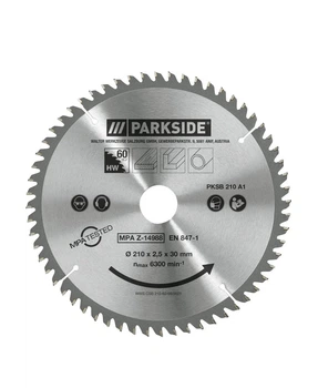 Диск для пилки Parkside PKSB A1 210 x 30 мм 60 зубців (P-202511)