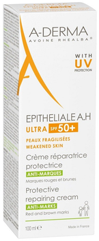 Крем для обличчя з фільтром A-Derma Epitheliale A.H Ultra SPF 50+ 100 мл (3282770209419)