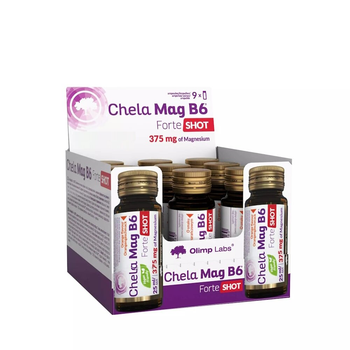 Витамины и минералы Olimp Chela-Mag B6 Forte Shot, 9*25 мл Вишня