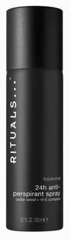 Дезодорант-антиперспірант спрей Rituals Homme 24h Anti-perspirant Spray, 200мол. (8719134163407)