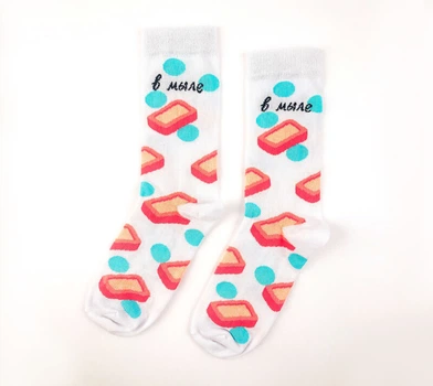 Высокие носки SOX 27-0160 36-40 цвет белый