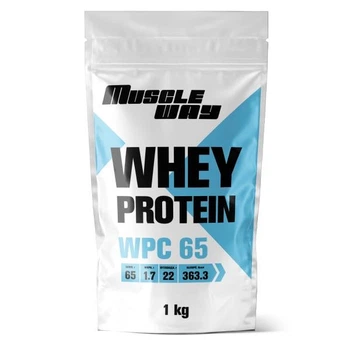 Протеин сывороточный MuscleWay 65% КСБ 65 22 порции 1 кг Без вкуса (21-125-ksb65-mw-rs)