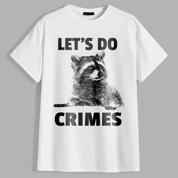 Чоловіча футболка Єнот Let`s do crimes PG08018 goodreclama M Білий