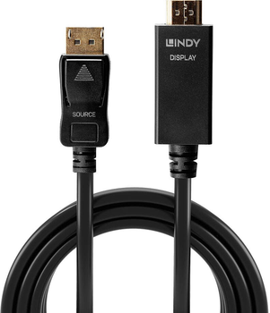 Kabel Lindy DisplayPort do HDMI 4K30 Hz 50 cm (4002888369206)