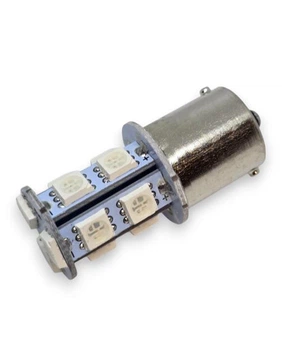 Светодиодная лампа с цоколем 1156 BA15s P21W 13 SMD 5050 12V Желтая Autoexpect (11160)