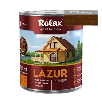 Лазурь для древесины алкидная Rolax «LAZUR» палисандр 2 л