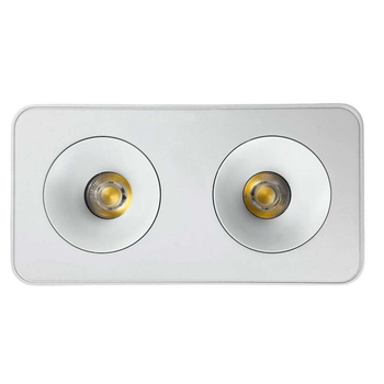 Cветильник точечный накладной SIDNEY-2L 20W 4000K IP20 белый Violux ( 000094429 )