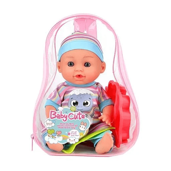 Пупс ToyCloud с аксессуарами, в рюкзаке 30 см F005-15