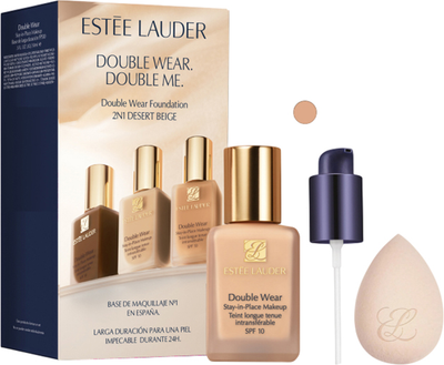 Набір Estee Lauder Тональний крем для обличчя Double Wear SPF10 3N1 Ivory Beige 30 мл + дозатор-помпа + спонж (887167801127)