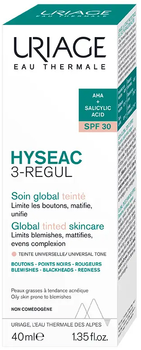 Podkład kryjący Uriage Hyseac Global Color Treatment SPF30 40 ml (3661434010095)